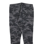 LEVI'S Womens Cotton Blend Black & Grey Camouflage Slim Skinny Trousers W31 L27
