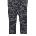 LEVI'S Womens Cotton Blend Black & Grey Camouflage Slim Skinny Trousers W31 L27