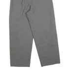 RICO RISTA Womens Grey Regular Fit Straight Trousers W25 L26 Zip Pocketed