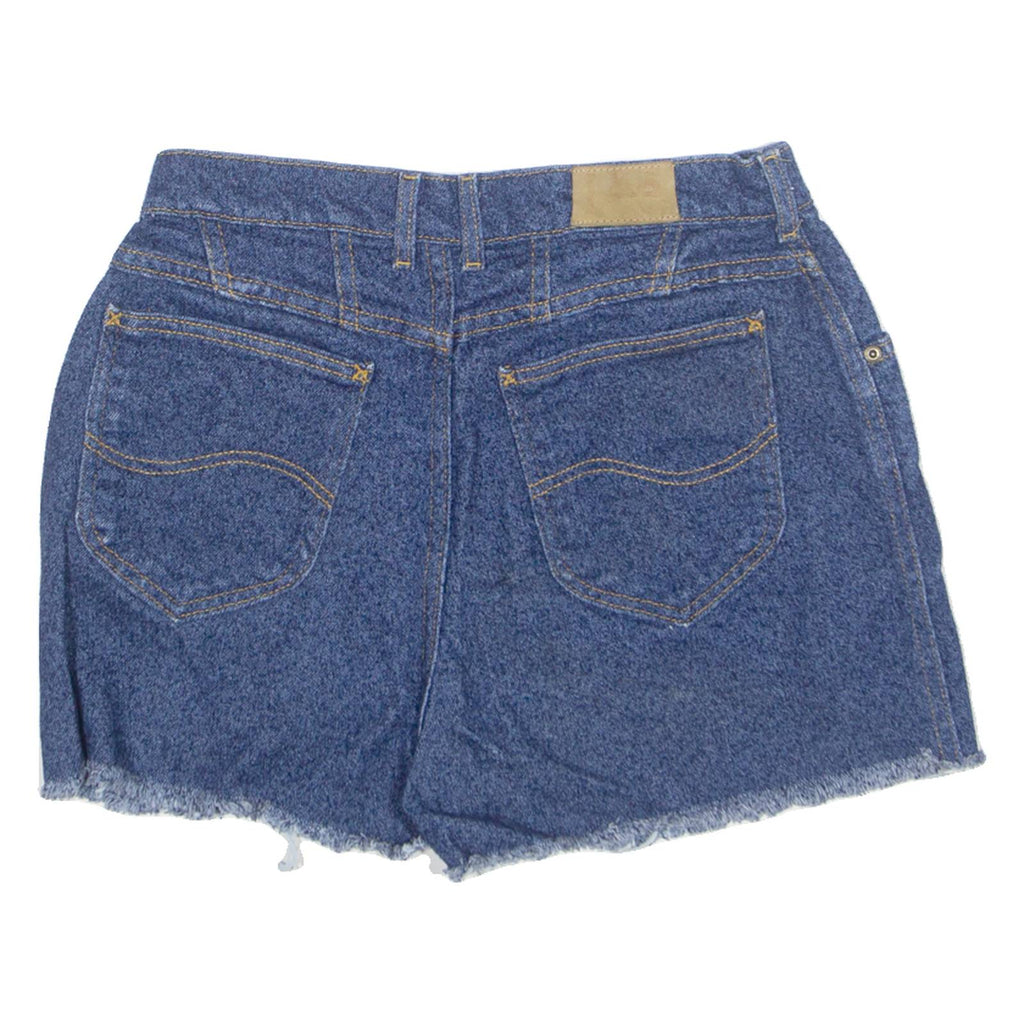 LEE Cut Off Womens Denim Shorts Blue 90s M W30