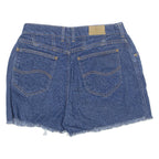 LEE Cut Off Womens Denim Shorts Blue 90s M W30