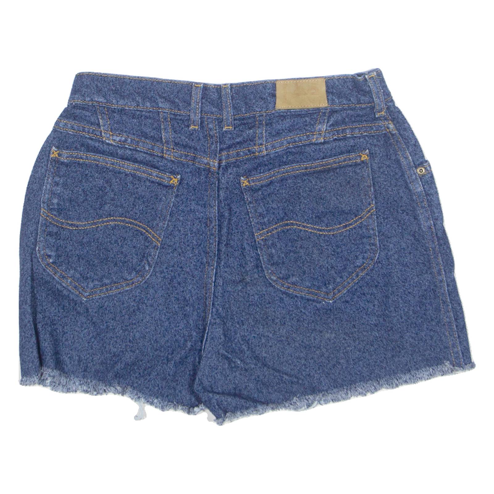 LEE Cut Off Womens Denim Shorts Blue 90s M W30