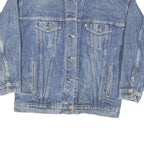LEVI'S Womens Blue Denim Jacket L Cotton Blend Button Closure Classic Fit