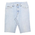 LEE Mens Shorts Blue Casual Denim M W34 Light Wash Cotton Blend