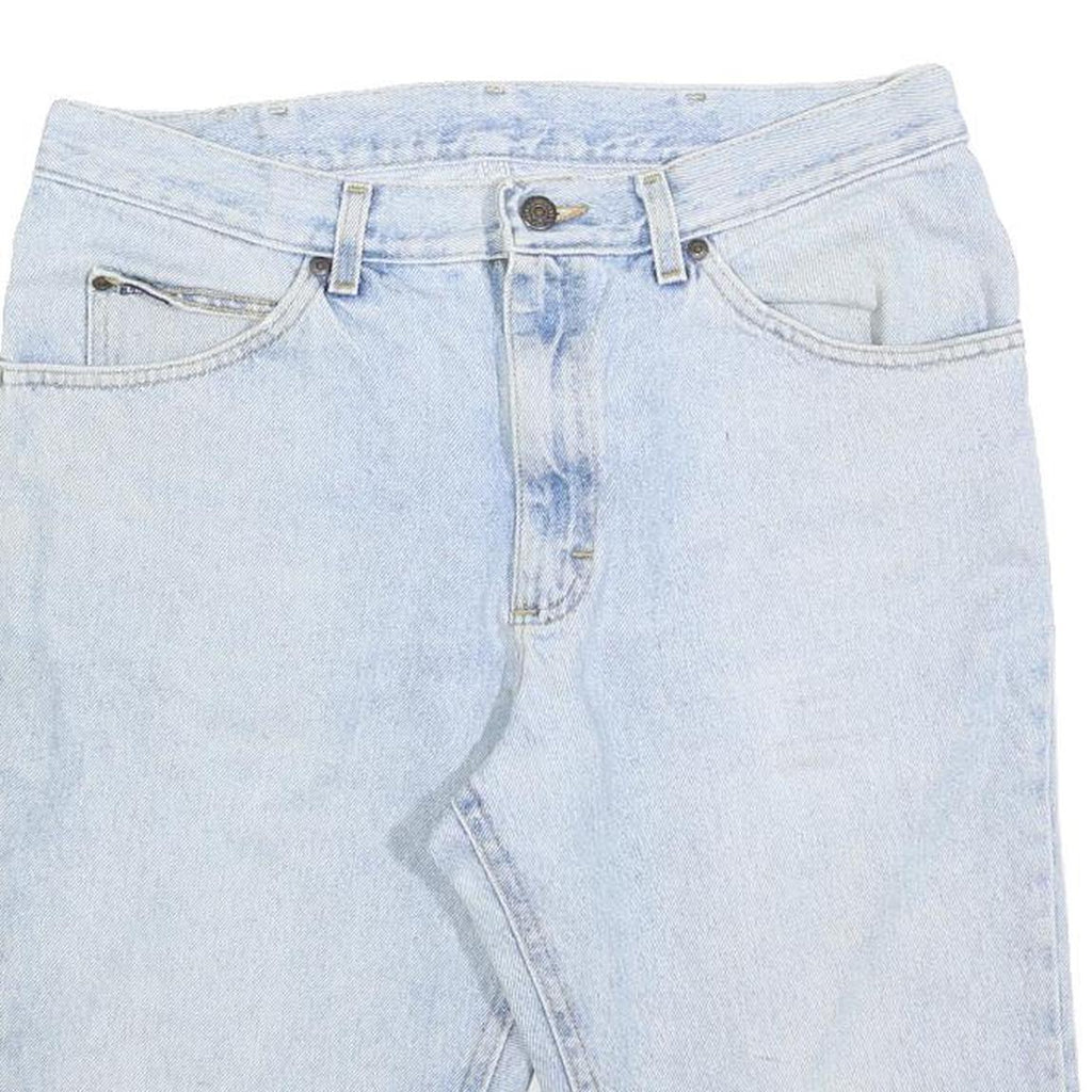 LEE Mens Shorts Blue Casual Denim M W34 Light Wash Cotton Blend