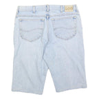 LEE Mens Shorts Blue Casual Denim M W34 Light Wash Cotton Blend