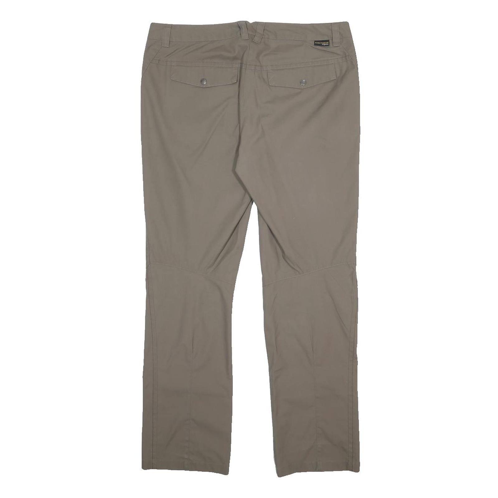JACK WOLFSKIN Womens Beige Regular Fit Woven Trousers W36 L31 Outdoor Zip