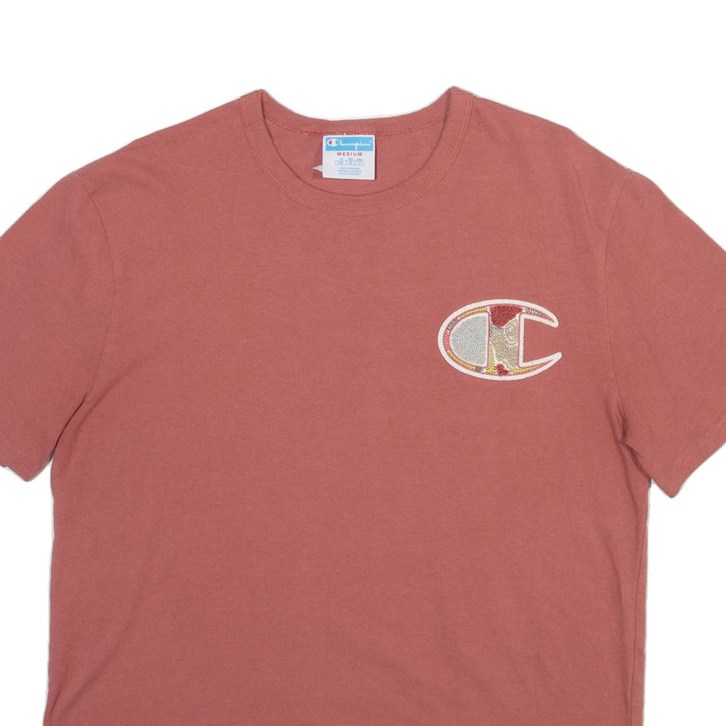 CHAMPION Mens T-Shirt Pink M