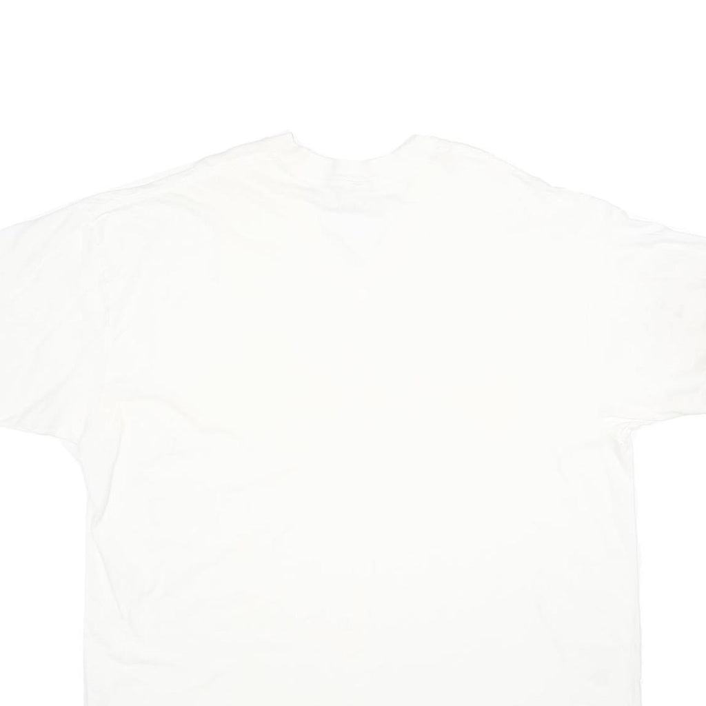 STAFFORD Mens White Plain T-Shirt 2XL Short Sleeve Crew Neck Cotton Basic