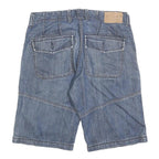 S OLIVER Mens Denim Blue Cargo Shorts M W32 Casual Utility Fashion