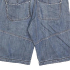 S OLIVER Mens Denim Blue Cargo Shorts M W32 Casual Utility Fashion