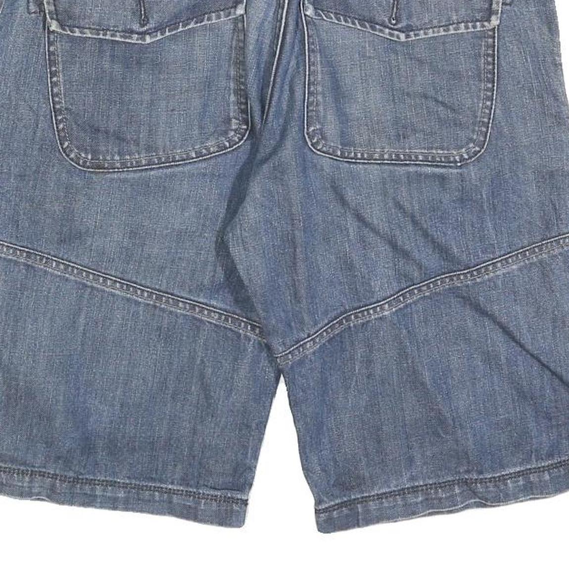 S OLIVER Mens Denim Blue Cargo Shorts M W32 Casual Utility Fashion