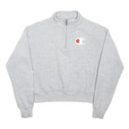 CHAMPION Boys Grey Patterned Jumper Crew Neck Basic Knit S Casual Sportswear
