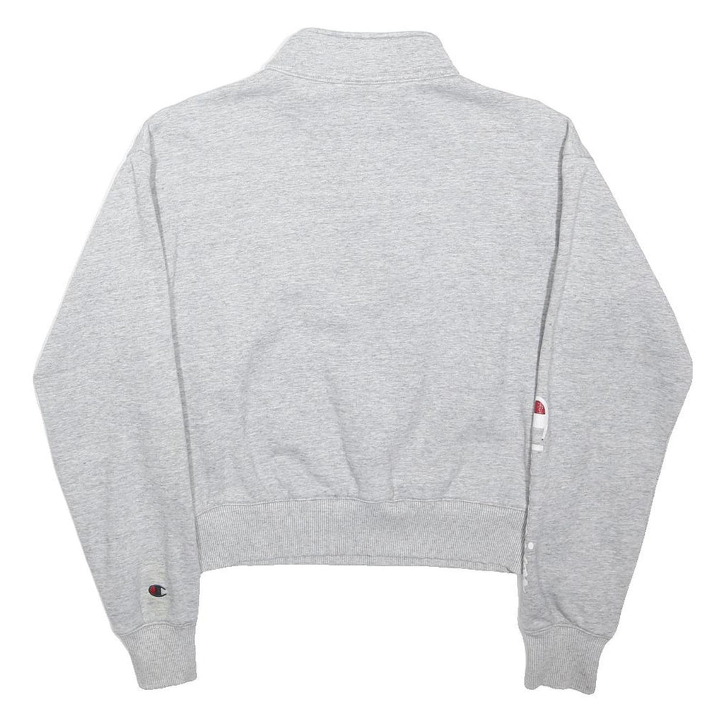 CHAMPION Boys Grey Patterned Jumper Crew Neck Basic Knit S Casual Sportswear