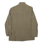 ZARA Womens Brown Lightweight Jacket XS Cotton Blend Button Closure Classic Fit