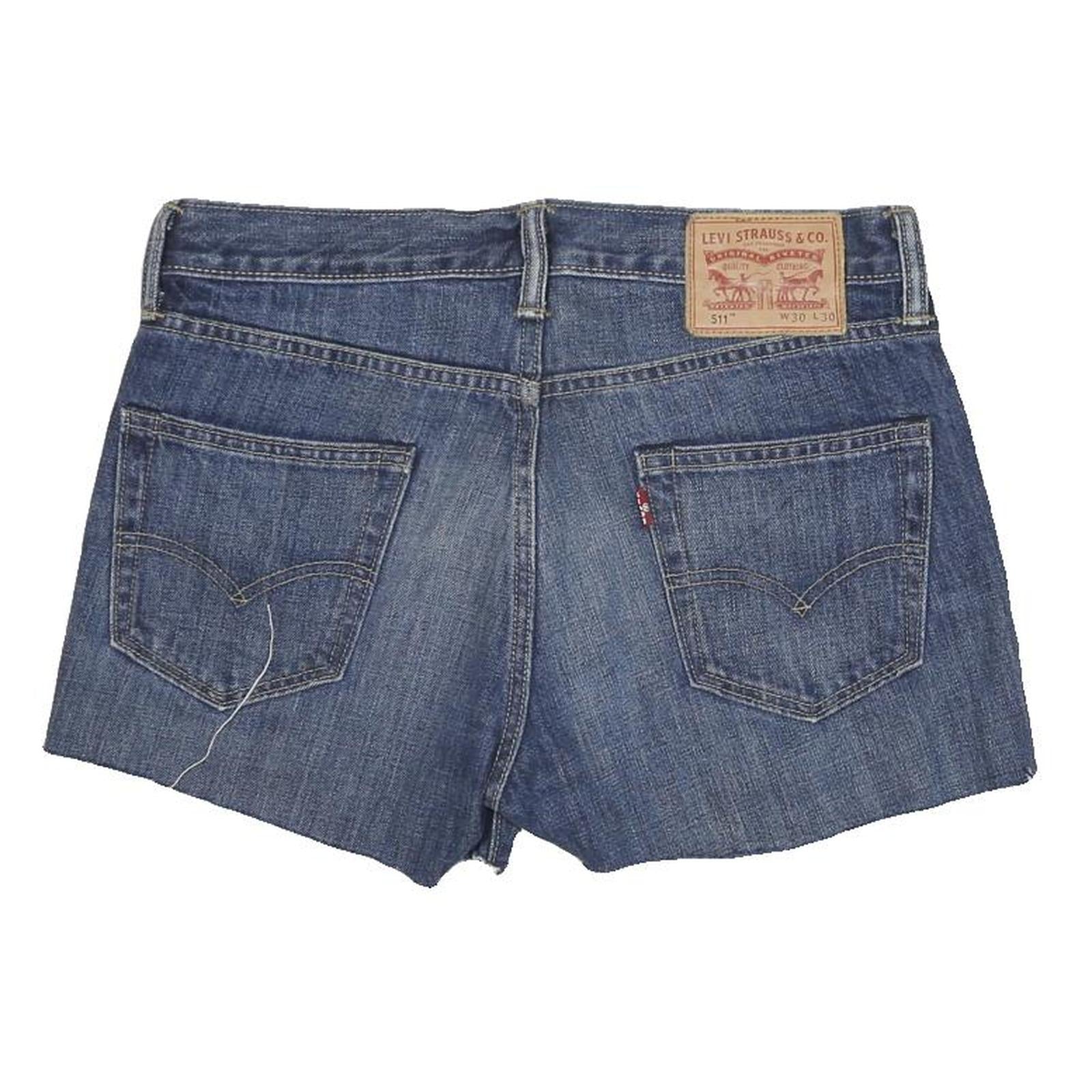 LEVI'S Womens Shorts Blue Denim Casual S W30 Classic Cotton