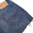 LEVI'S Womens Shorts Blue Denim Casual S W30 Classic Cotton