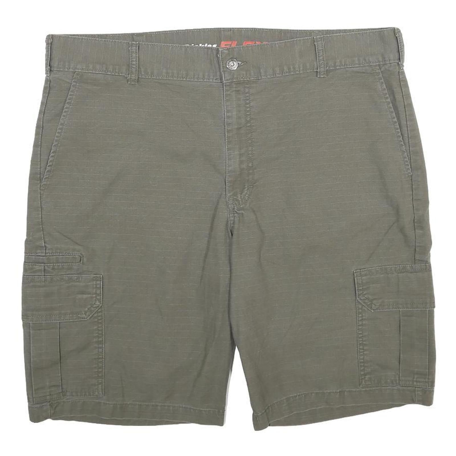 DICKIES Mens Cargo Shorts Green XL W40 Workwear Polyester Blend Casual