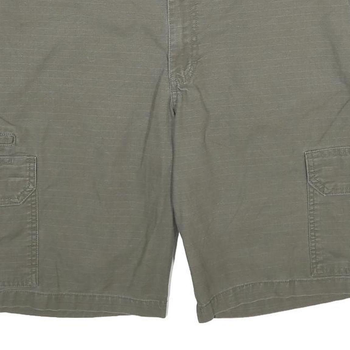 DICKIES Mens Cargo Shorts Green XL W40 Workwear Polyester Blend Casual