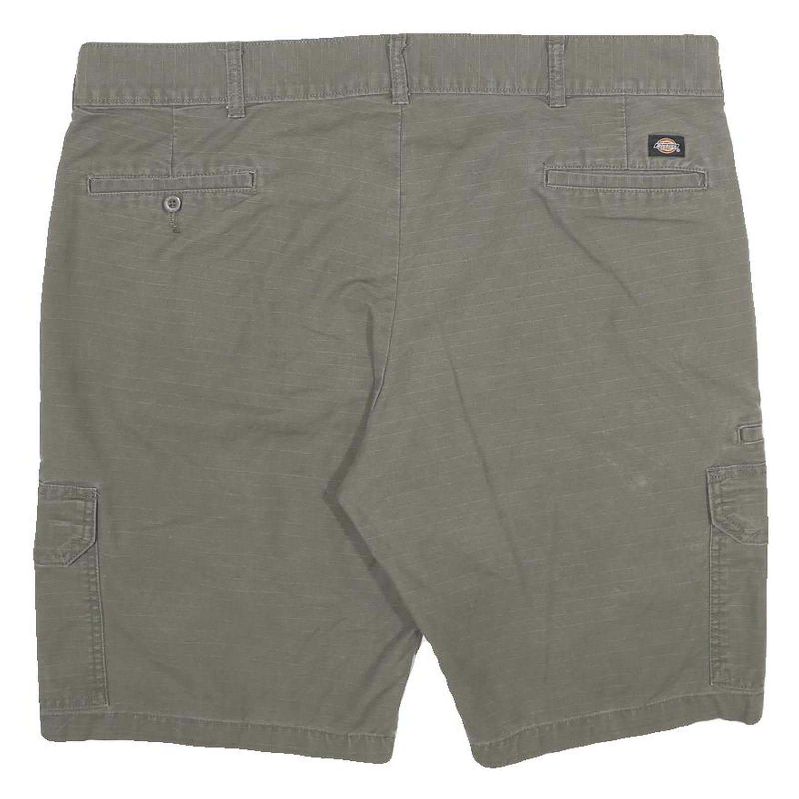 DICKIES Mens Cargo Shorts Green XL W40 Workwear Polyester Blend Casual