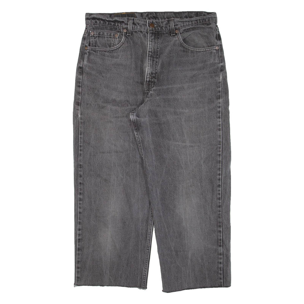 LEVI'S 555 Mens Jeans Black Relaxed Straight W36 L24