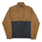 CARHARTT WIP Mens Brown & Black Track Jacket M Polyester Zip Casual Sportswear