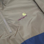 CARHARTT WIP Mens Brown & Black Track Jacket M Polyester Zip Casual Sportswear