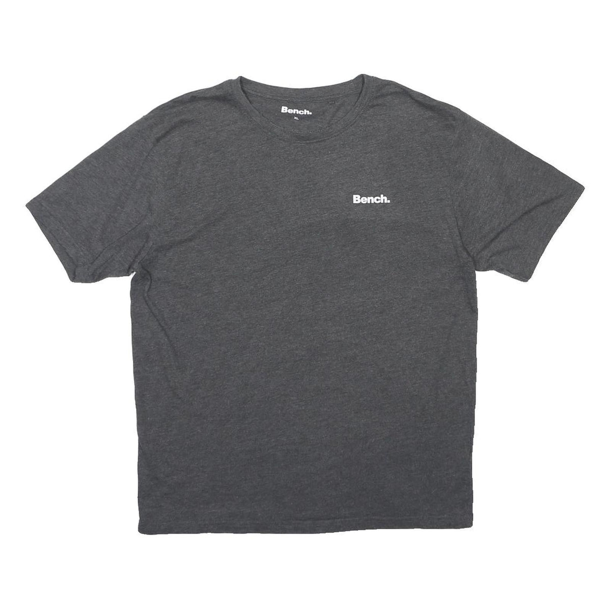BENCH Mens Grey Graphic T-Shirt XL Short Sleeve Crew Neck Casual Cotton Blend