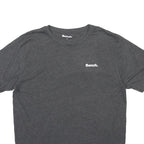 BENCH Mens Grey Graphic T-Shirt XL Short Sleeve Crew Neck Casual Cotton Blend