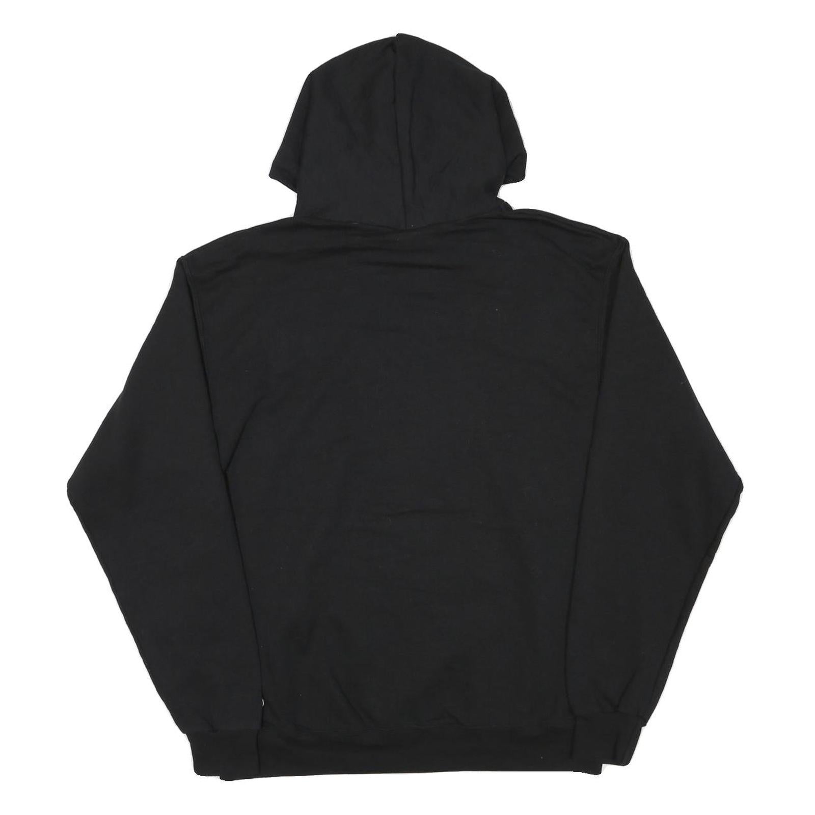 CHAMPION Mens Black Champlain College Pullover Hoodie L Cotton Blend