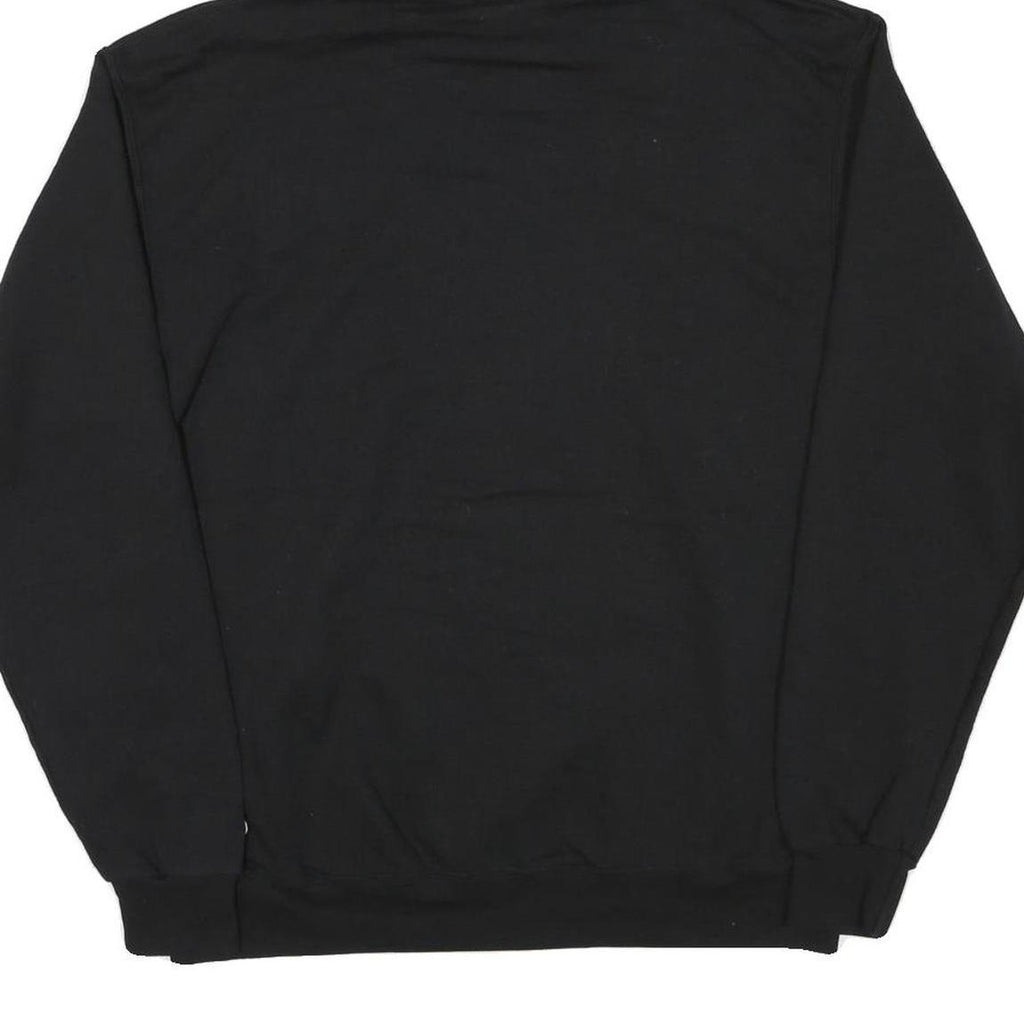 CHAMPION Mens Black Champlain College Pullover Hoodie L Cotton Blend