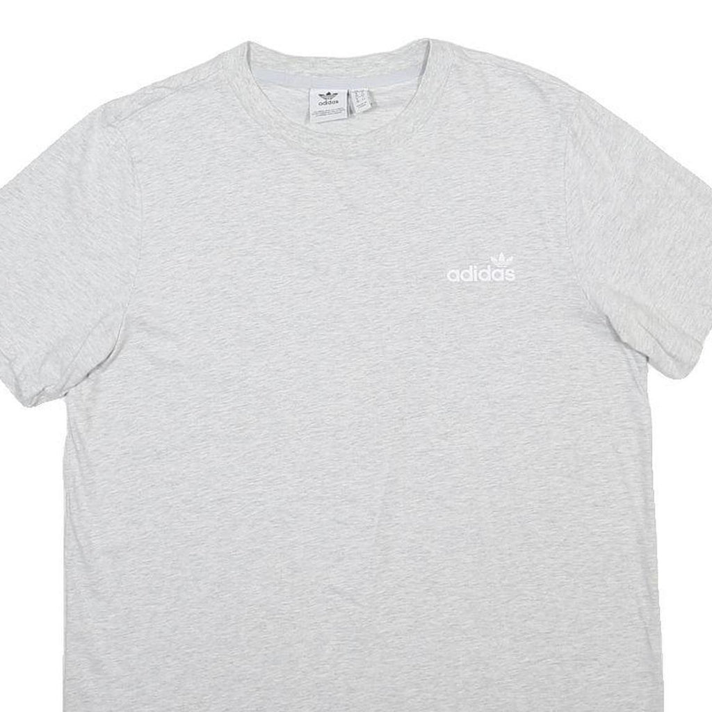 ADIDAS Womens Grey Day Jersey Plain Short Sleeve Mini UK 12 Casual Cotton Blend