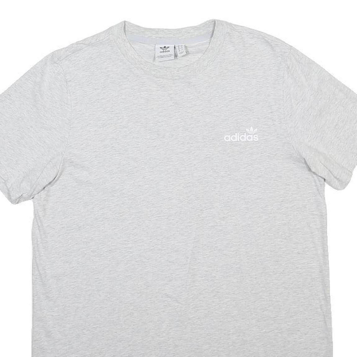 ADIDAS Womens Grey Day Jersey Plain Short Sleeve Mini UK 12 Casual Cotton Blend