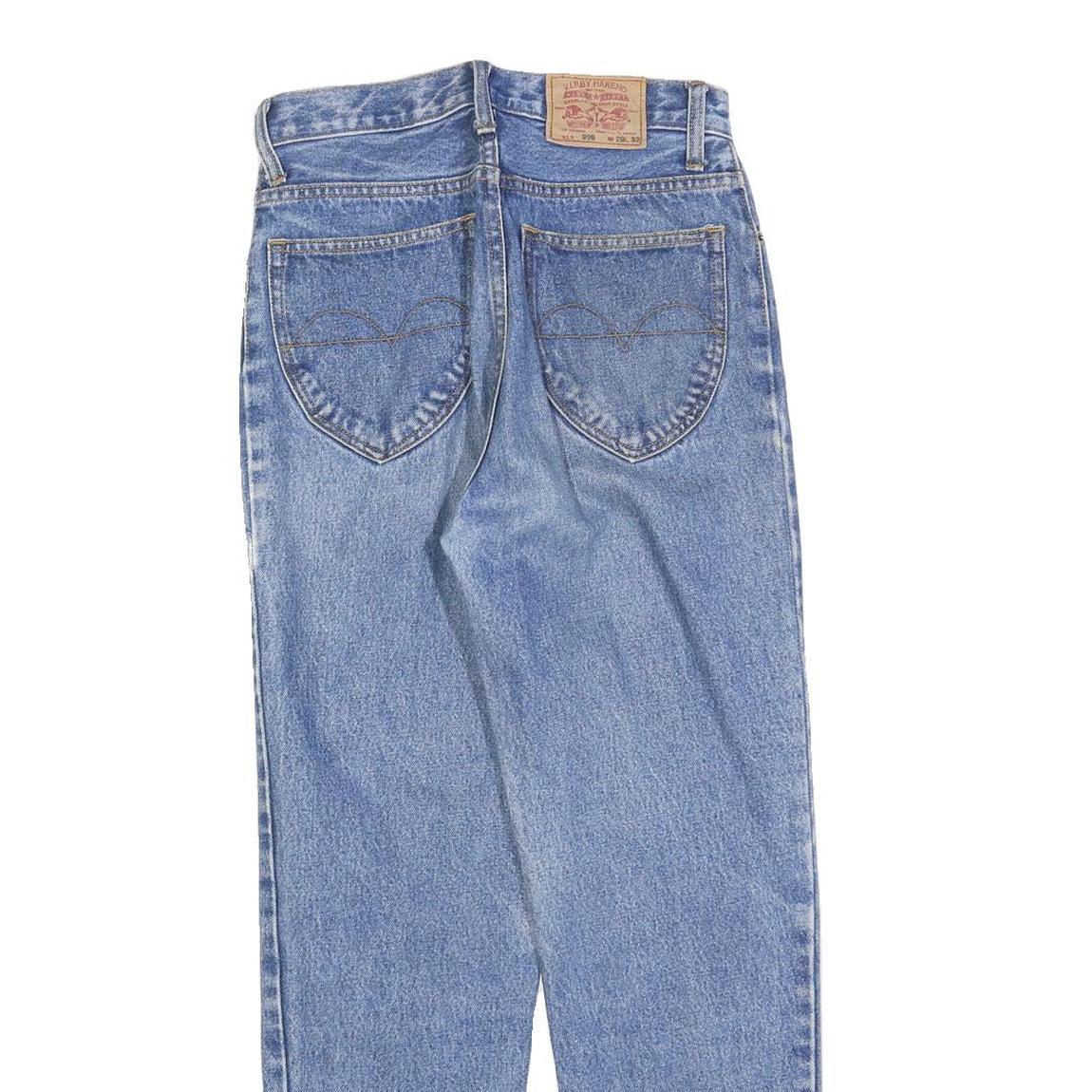 VIP BY HARENO Womens Jeans Blue Regular Straight Denim Medium W26 L27 Stylish