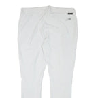 SCHOFFEL Womens White Slim Trousers W36 L30 Lightweight Outdoor Zip Pockets