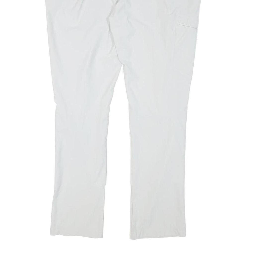 SCHOFFEL Womens White Slim Trousers W36 L30 Lightweight Outdoor Zip Pockets
