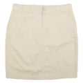 TOMMY HILFIGER Womens Beige Cotton Blend Pencil Knee Length Skirt L Classic