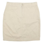 TOMMY HILFIGER Womens Beige Cotton Blend Pencil Knee Length Skirt L Classic