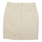 TOMMY HILFIGER Womens Beige Cotton Blend Pencil Knee Length Skirt L Classic