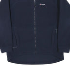BERGHAUS Womens Navy Blue Jacket L Polyester Blend Plain Outdoor Zip