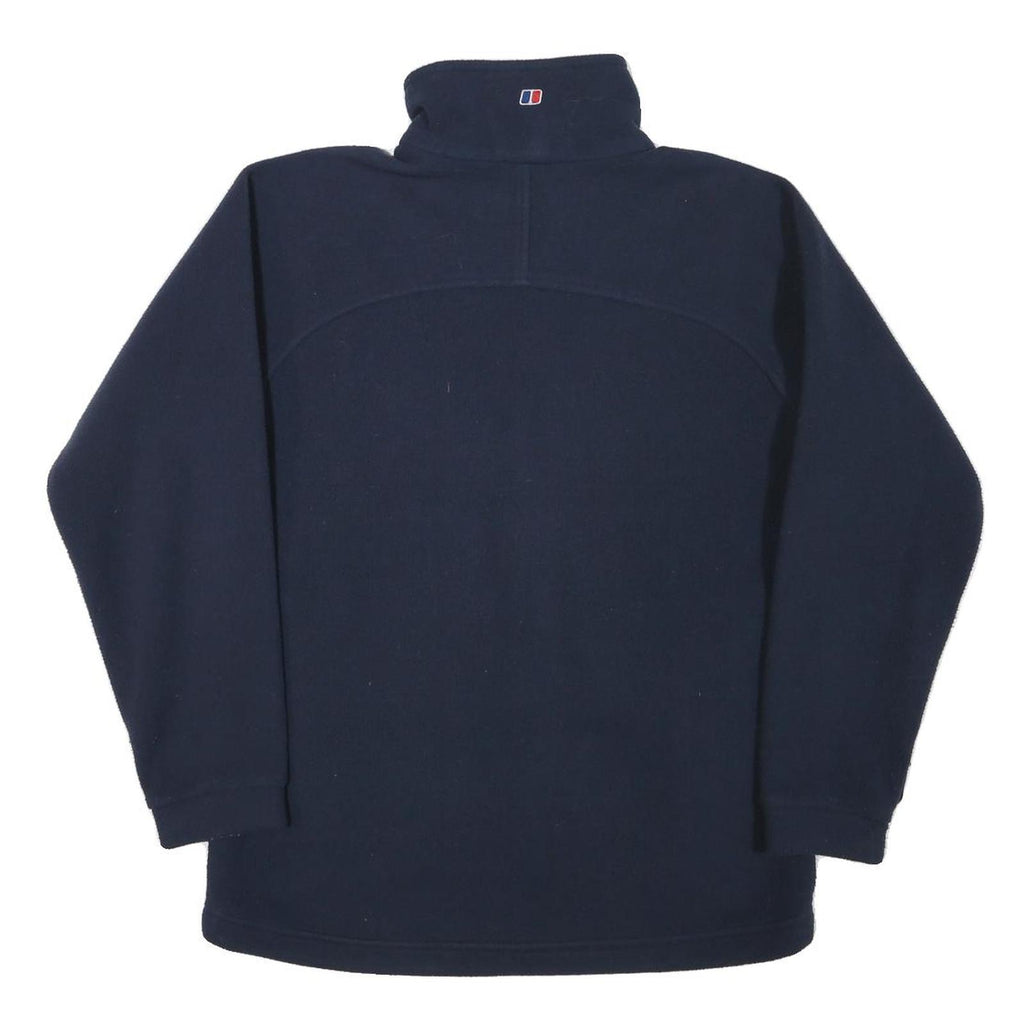 BERGHAUS Womens Navy Blue Jacket L Polyester Blend Plain Outdoor Zip