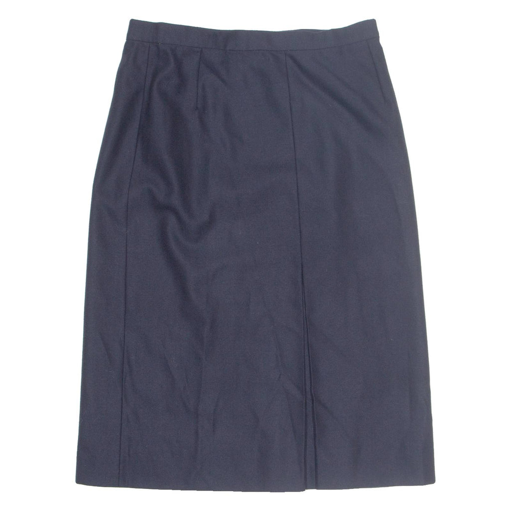 Womens Straight Skirt Blue Midi S