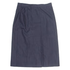 Womens Straight Skirt Blue Midi S
