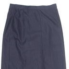 Womens Straight Skirt Blue Midi S