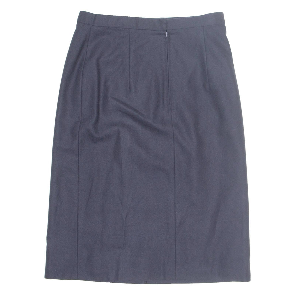Womens Straight Skirt Blue Midi S