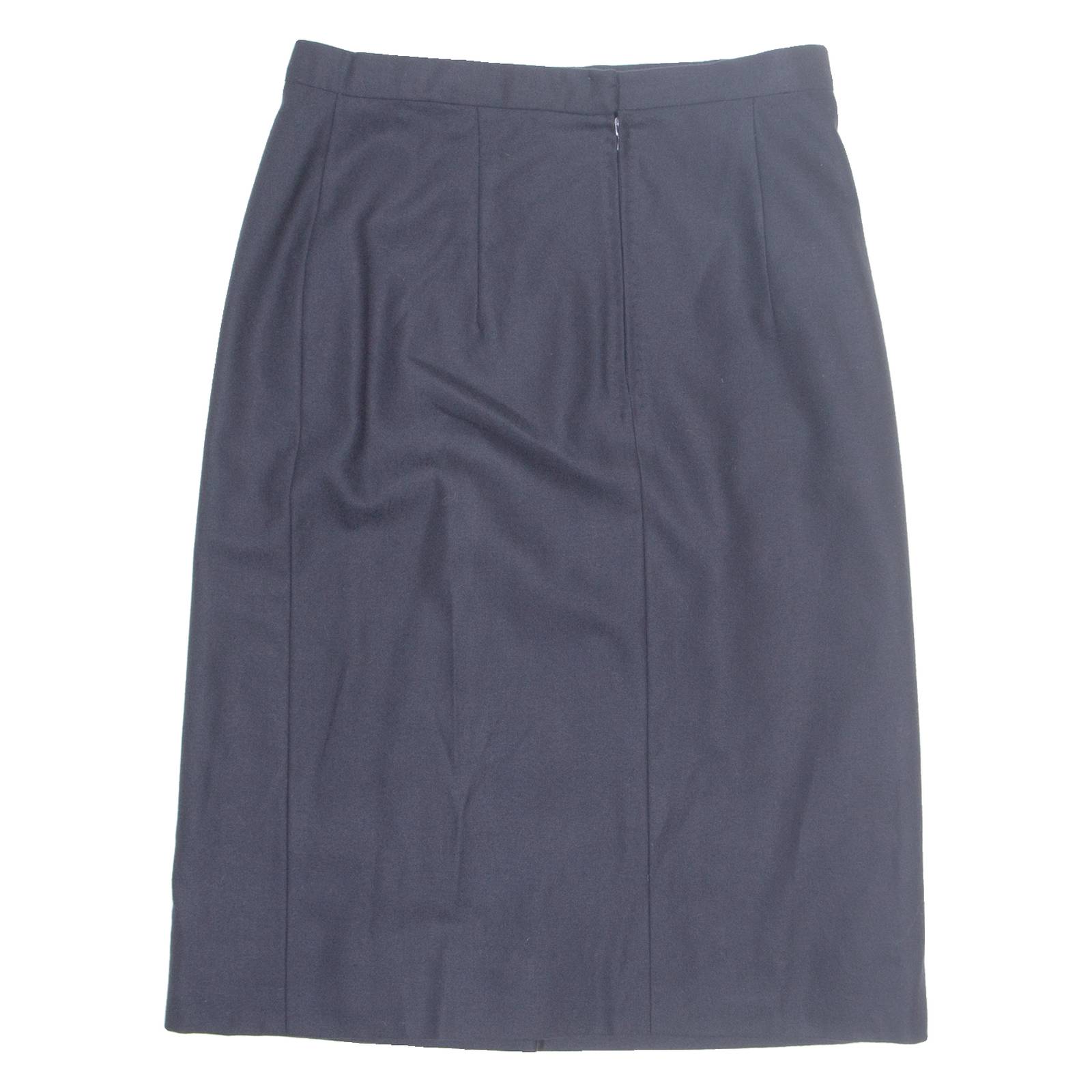 Womens Straight Skirt Blue Midi S