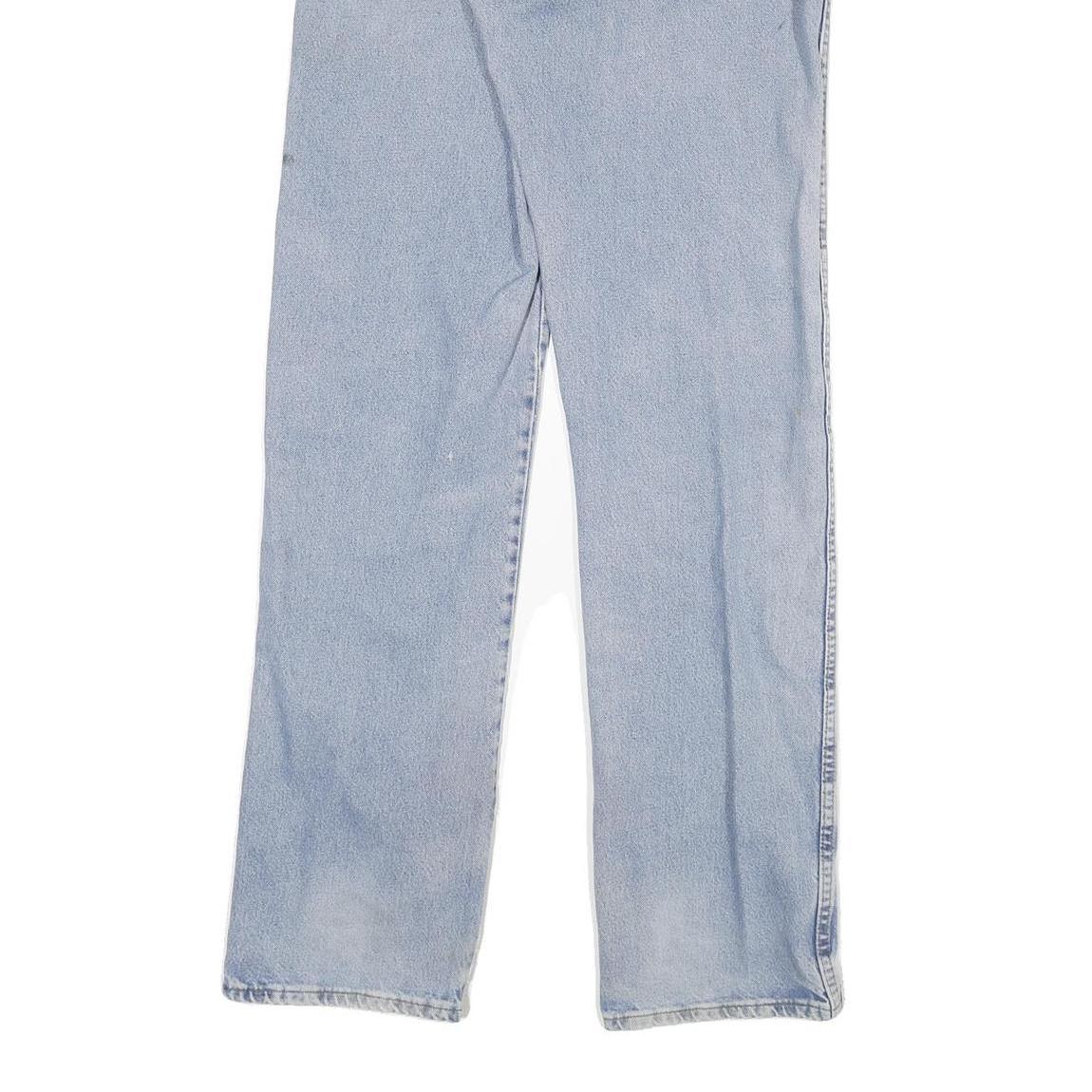 DICKIES Mens Jeans Blue Regular Straight Denim Light W32 L36 Classic Cotton