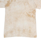 THE MOUNTAIN Mens Beige Tie Dye Pug Dog Graphic T-Shirt M Short Sleeve Crew Neck