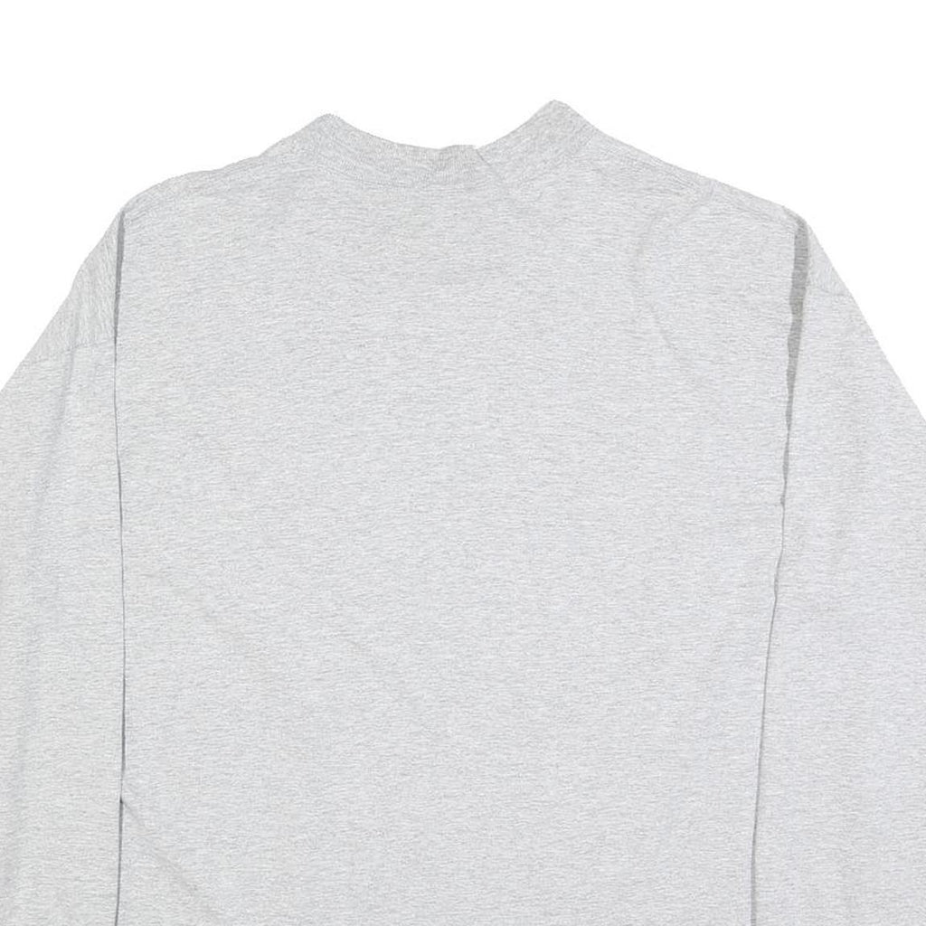 RUSSELL ATHLETIC Mens Grey Colfax Football Long Sleeve Crew Neck T-Shirt L