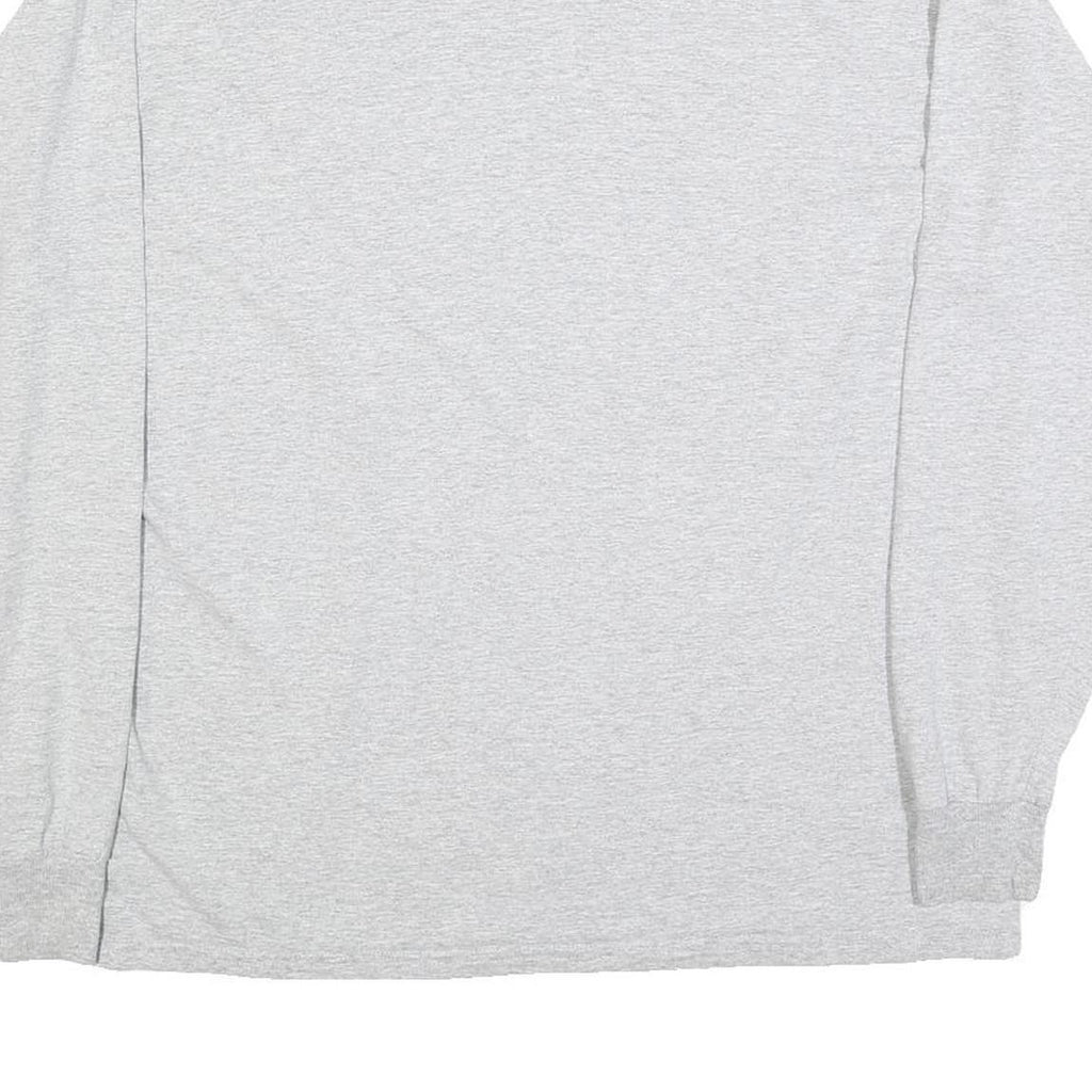 RUSSELL ATHLETIC Mens Grey Colfax Football Long Sleeve Crew Neck T-Shirt L